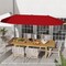 Double-Sided Patio Umbrella, Crank Handle and Sun-Protection Fabric
